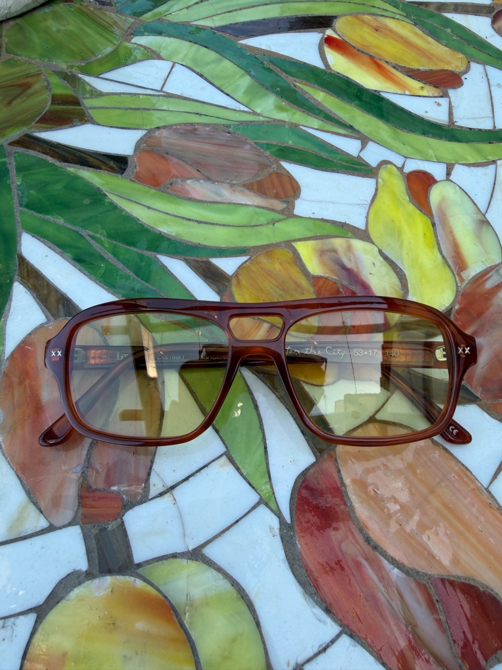 Lexxola Damien Aviator Tortoiseshell Brown Square Sunglasses